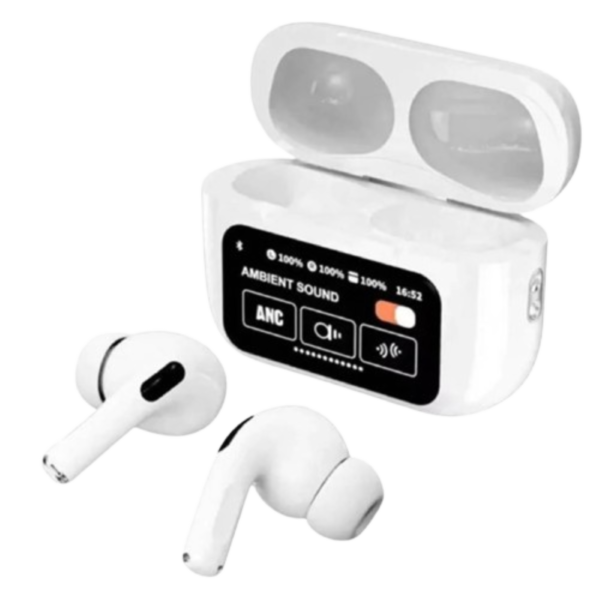 AIRPODS A9 PRO Touch Screen ANC/ENC Noise Reduction, Touch Control Wireless Headset TWS Noise Cancelling Earbud Bluetooth 5.4 Wireless Earbuds