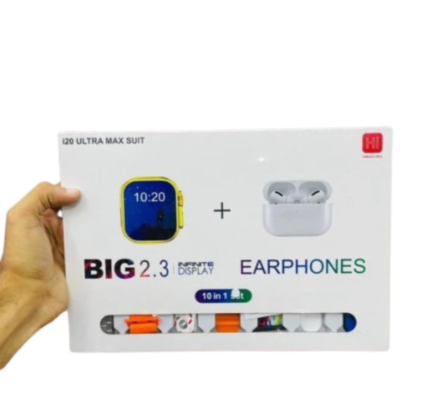 10-in-1 Ultra Sports Smartwatch Complete i20 Ultra Max Suit + Best quality Earbuds in affordable price - Image 5