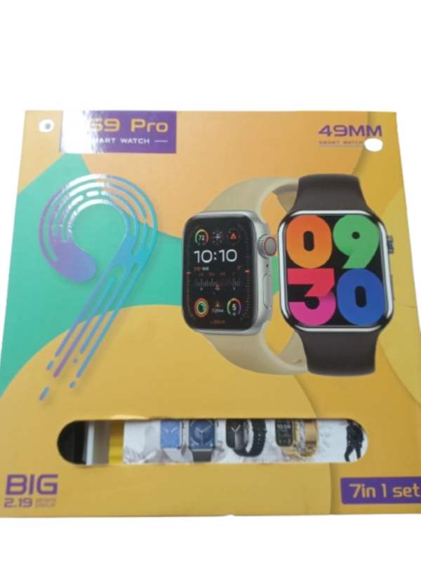C69 Smart Watch 7-in-1 Package – Series 9 Watch, 7 Straps, 1 Protection Case - Image 2