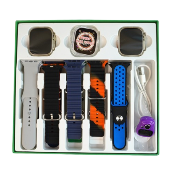Y70 Apple Ultra Series 2 Piece Smart Watch In 1 Box With 13 Straps And Watch Case - Image 2